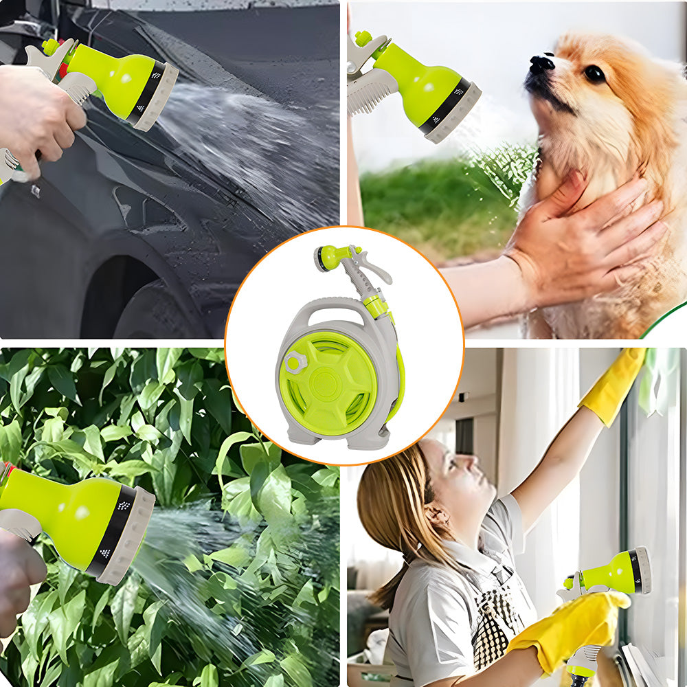 Mini Portable Garden Pipe Hose Cart 15m Reel Storage Set Garden Hose Storage Rack 29x15x32cm With High V985-GARDENHOSESTORAGE