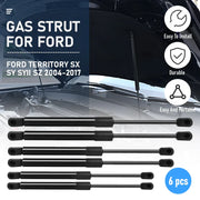 6pcs Premium Gas Struts Kit for Ford Territory SX SY 2004-2011 Bonnet Tailgate Window Glass Direct V985-GASSTRUTFORFORD