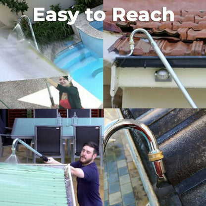 Stainless Steel Pressure Washer Gutter Cleaner Aluminium Alloy Water Fed Pole for Gutter Cleaning 180 V985-GUTTERCLEANER