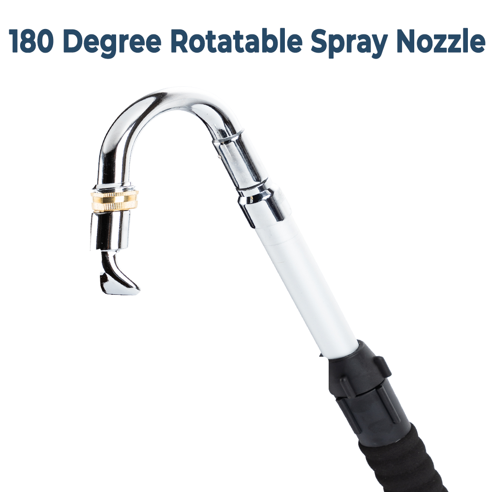 Stainless Steel Pressure Washer Gutter Cleaner Aluminium Alloy Water Fed Pole for Gutter Cleaning 180 V985-GUTTERCLEANER