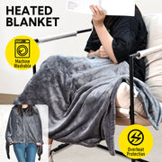 Electric Heated Blanket Washable 10W Heated Soft Thermal Zipper Shawl Wraps USB Charging Winter Heating Wraps V985-HEATEDBLANKET