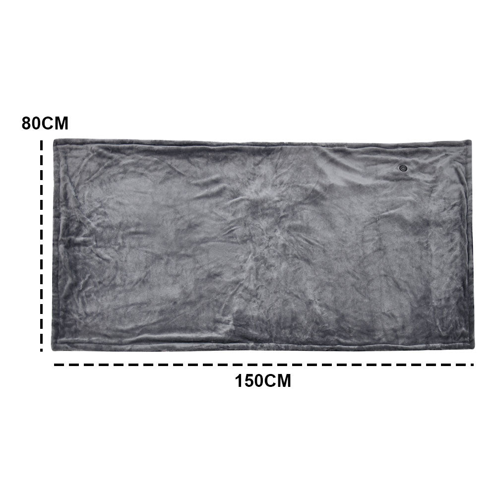 Electric Heated Blanket Washable 10W Heated Soft Thermal Zipper Shawl Wraps USB Charging Winter Heating Wraps V985-HEATEDBLANKET