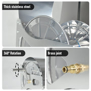 Large Stainless Steel Garden Hose Reel Cart Portable Pipe Holder With Rainproof Sunscreen Protection Lid and V985-HOSEREELCOVER