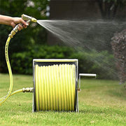 Large Stainless Steel Garden Hose Reel Cart Portable Pipe Holder With Rainproof Sunscreen Protection Lid and V985-HOSEREELCOVER