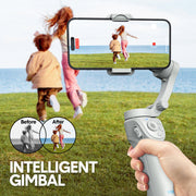 Portable Mobile Intelligent Gimbal 3 Axis Handheld Foldable and Rechargeable Smartphone Stabilizer 8 Modes V985-INTELLIGENTGIMBAL