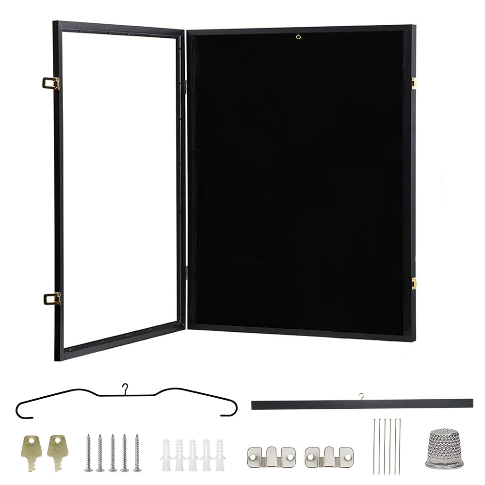 Jersey Frame Card Display Case Lockable Large Sports Jersey Showcase Box for Football Soccer Basketball V985-JERSEYFRAME