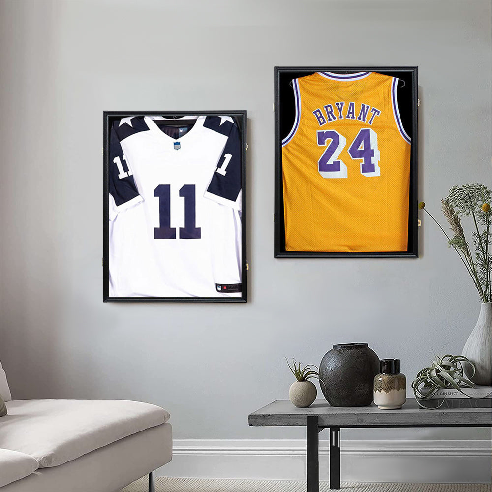 Jersey Frame Card Display Case Lockable Large Sports Jersey Showcase Box for Football Soccer Basketball V985-JERSEYFRAME