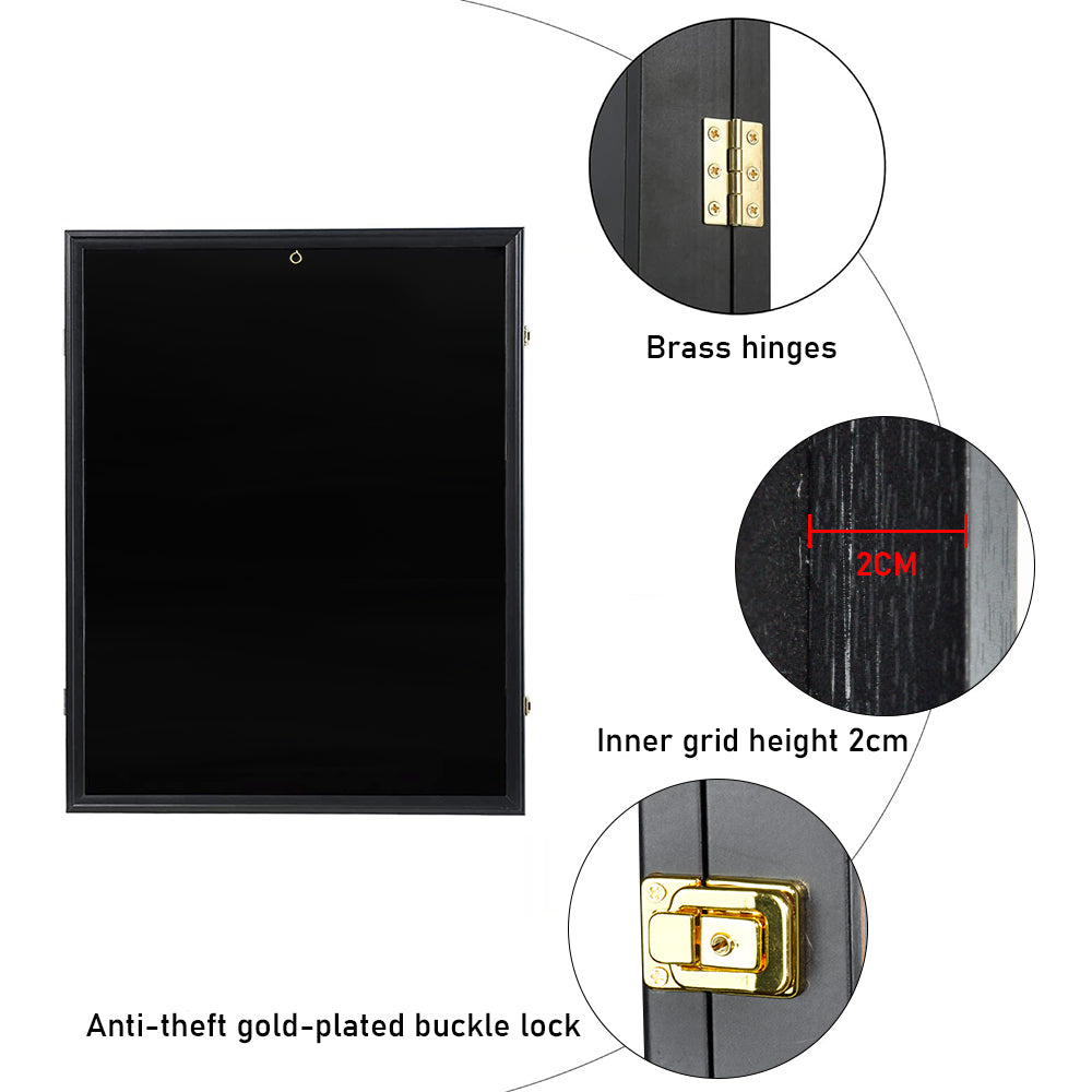 Jersey Frame Card Display Case Lockable Large Sports Jersey Showcase Box for Football Soccer Basketball V985-JERSEYFRAME