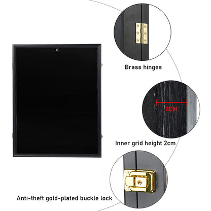 Jersey Frame Card Display Case Lockable Large Sports Jersey Showcase Box for Football Soccer Basketball V985-JERSEYFRAME