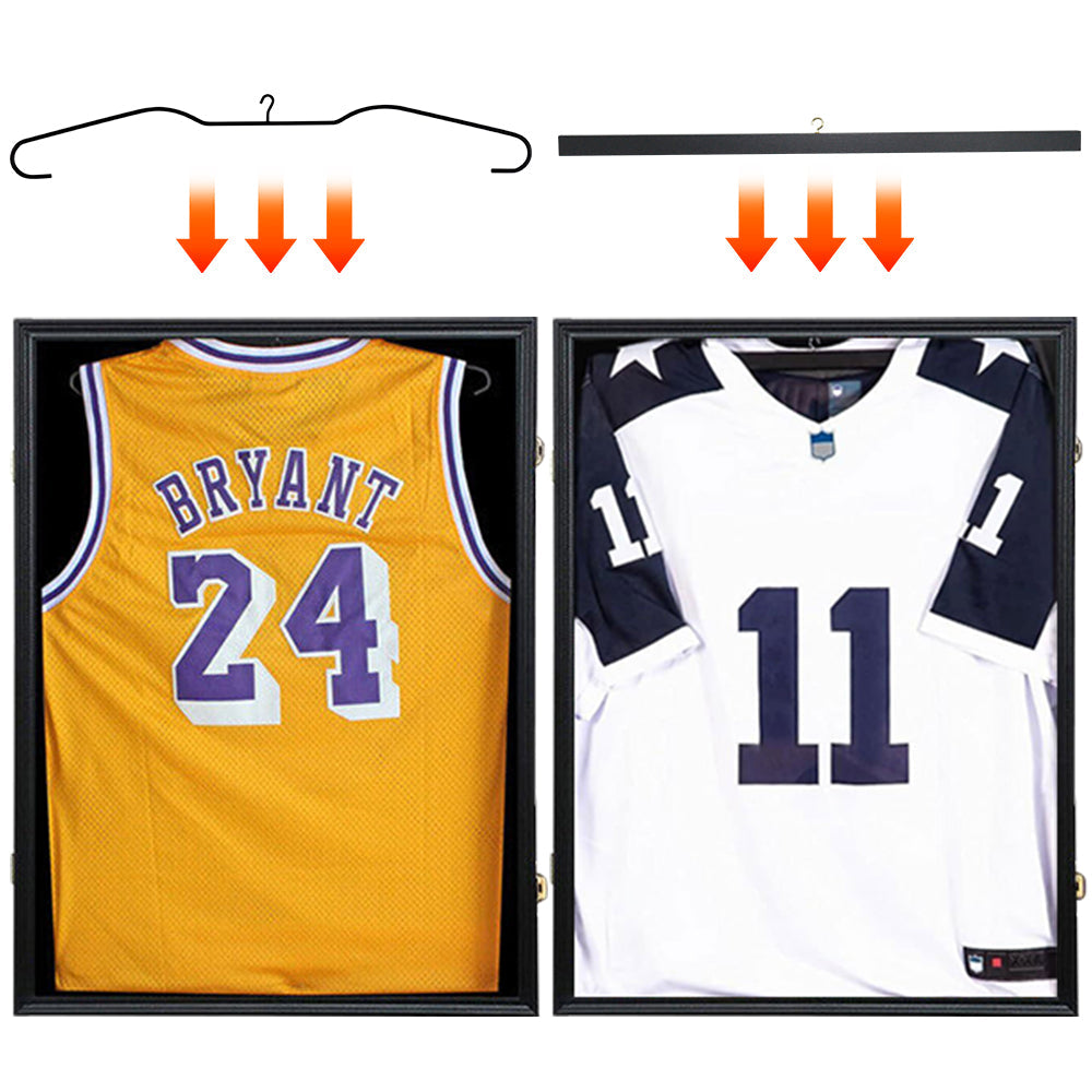 Jersey Frame Card Display Case Lockable Large Sports Jersey Showcase Box for Football Soccer Basketball V985-JERSEYFRAME