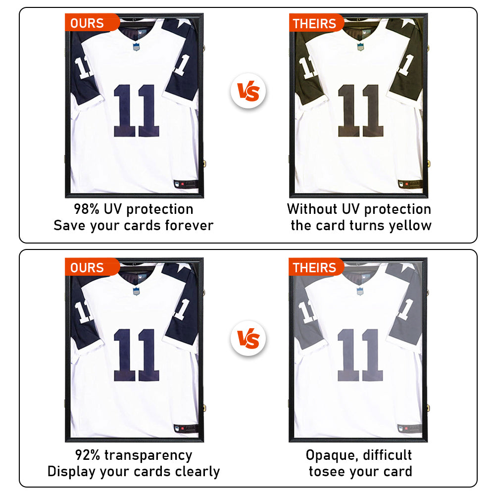 Jersey Frame Card Display Case Lockable Large Sports Jersey Showcase Box for Football Soccer Basketball V985-JERSEYFRAME