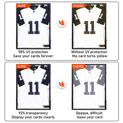 Jersey Frame Card Display Case Lockable Large Sports Jersey Showcase Box for Football Soccer Basketball V985-JERSEYFRAME