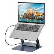 7-in-1 Laptop Stand Docking Station Ergonomic Laptop Riser 360 Rotatable - PD Charging HDMI USB-C and USB-A V985-LAPTOPSTAND