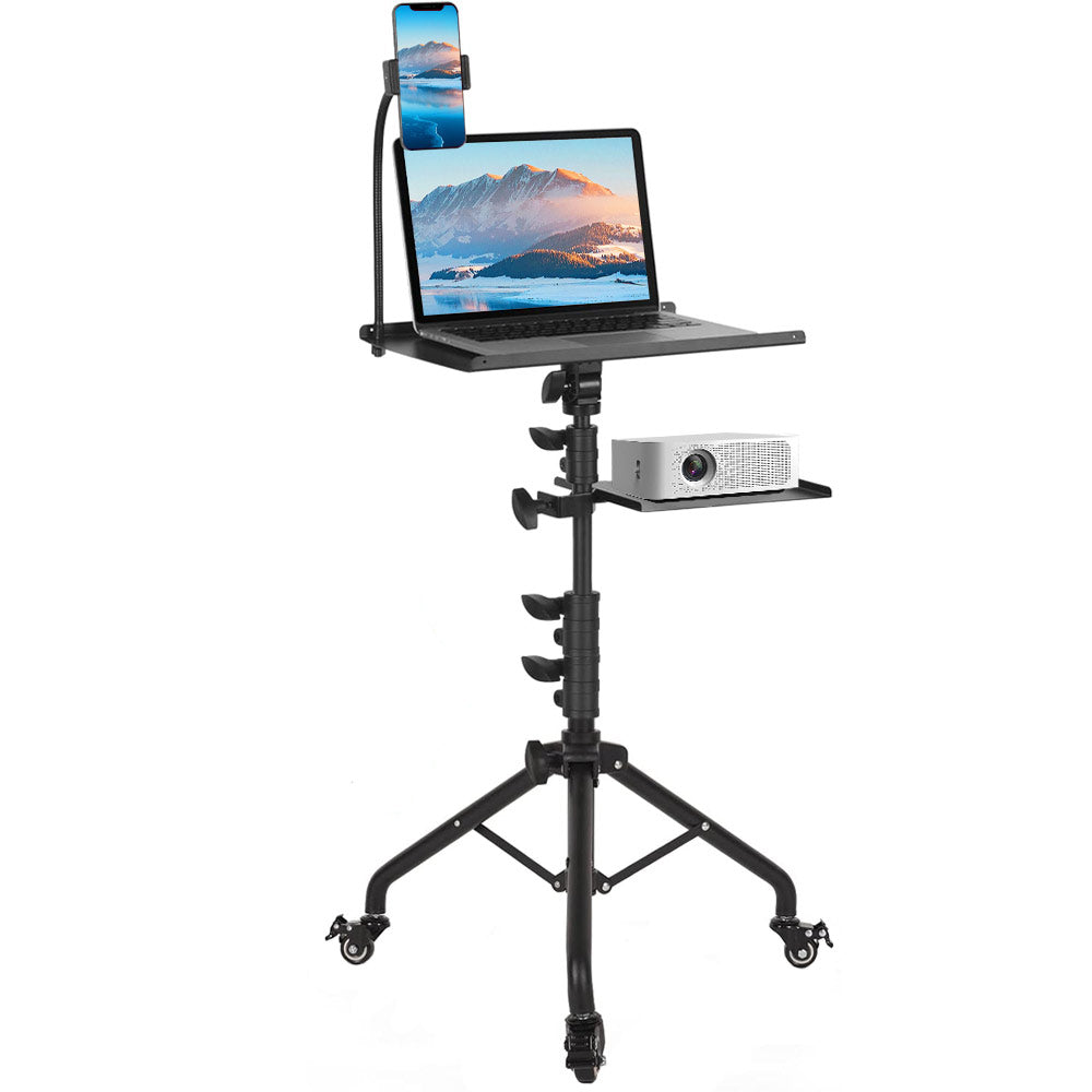 Mobile Laptop Tripod Stand 11-16 Inch on Wheels 82-170cm Height Adjustable Projector Stand Portable Stand V985-LAPTOPTRIPOD