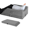 Leg Wedge Ergonomic Booster 3-Height Adjustable Memory Foam Leg Support Pillow with Washable Cover for Ankle V985-LEGWEDGE