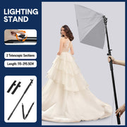 Handheld Boom Pole Stand Light Portable Telescopic Stand Max 3m with Lock and Shoulder Strap For Studio V985-LIGHTINGSTAND