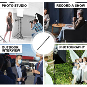 Handheld Boom Pole Stand Light Portable Telescopic Stand Max 3m with Lock and Shoulder Strap For Studio V985-LIGHTINGSTAND
