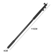 Handheld Boom Pole Stand Light Portable Telescopic Stand Max 3m with Lock and Shoulder Strap For Studio V985-LIGHTINGSTAND