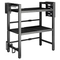 3-Tier Microwave Stand Oven Rack Height Adjustable and Extendable Stainless Steel Kitchen Storage Shelf With V985-MICROWAVESHELF