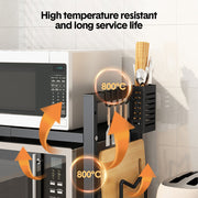 3-Tier Microwave Stand Oven Rack Height Adjustable and Extendable Stainless Steel Kitchen Storage Shelf With V985-MICROWAVESHELF