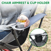 Ultra-Light 1.5KG Portable Folding Rock Camping Chair No Tools Setup 150kg Capacity Heat-Resistant Oxford V985-MOONCHAIR