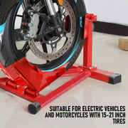 Heavy-Duty Motorcycle Motorbike Front Wheel Chock Lift Stand Vehicle Wheel Chock Clampsfor Trailer Transport V985-MOTORCYCLEWHEELSTAND