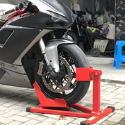Heavy-Duty Motorcycle Motorbike Front Wheel Chock Lift Stand Vehicle Wheel Chock Clampsfor Trailer Transport V985-MOTORCYCLEWHEELSTAND