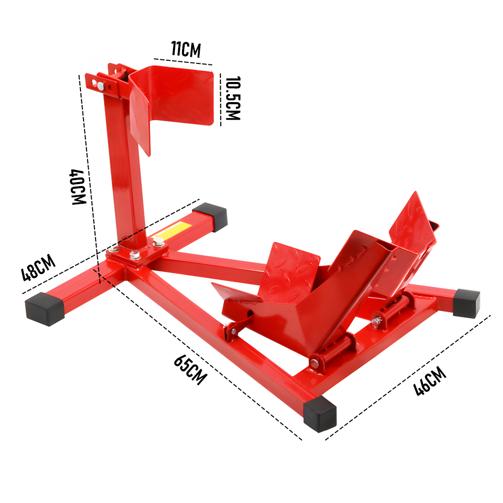 Heavy-Duty Motorcycle Motorbike Front Wheel Chock Lift Stand Vehicle Wheel Chock Clampsfor Trailer Transport V985-MOTORCYCLEWHEELSTAND