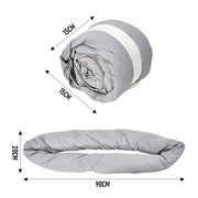 2Pcs Travel Pillow Wrap Comfort Adjustable Neck Support Pillow Scarf for Airplane Travel Sleep Nap Machine V985-NECKPILLOW
