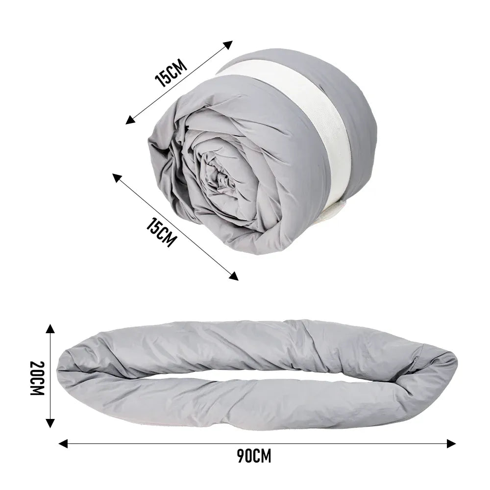 2Pcs Travel Pillow Wrap Comfort Adjustable Neck Support Pillow Scarf for Airplane Travel Sleep Nap Machine V985-NECKPILLOW