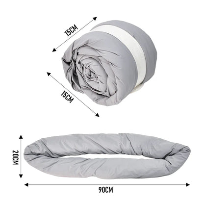 2Pcs Travel Pillow Wrap Comfort Adjustable Neck Support Pillow Scarf for Airplane Travel Sleep Nap Machine V985-NECKPILLOW