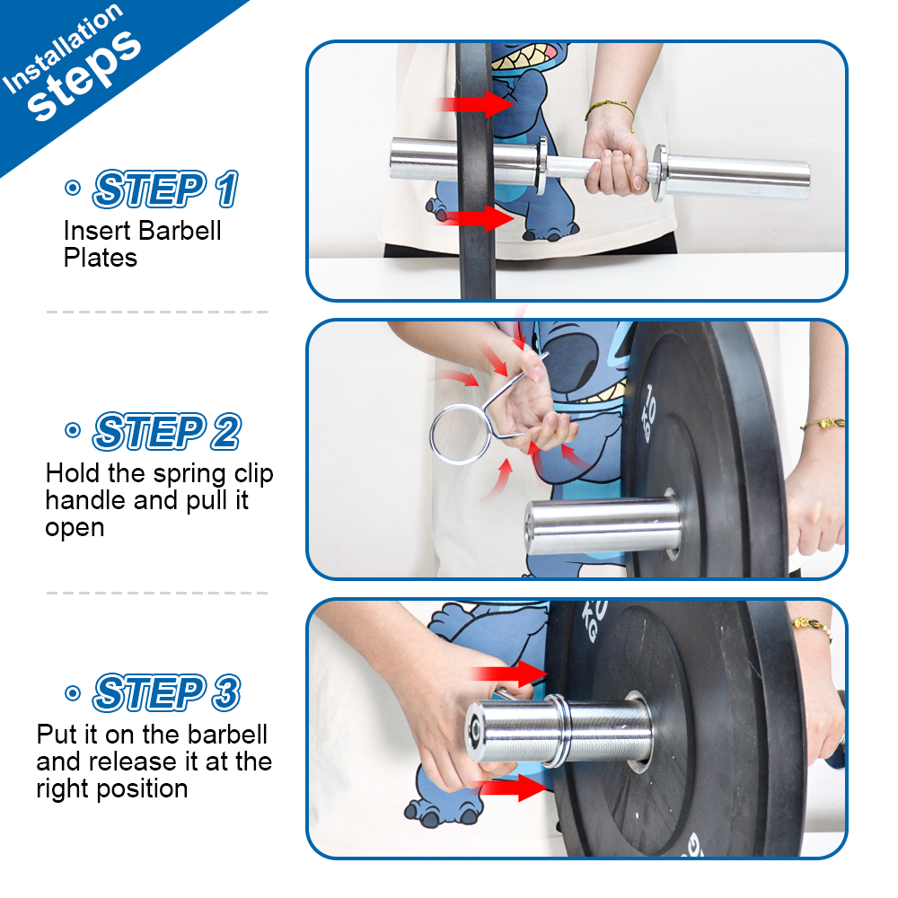 Olympic Barbell Bar 50cm Heavy Duty Dumbbell Handles Pair of Steel 100kg Weight Capacity with Spring Collars V985-OLYMPICBARBELL