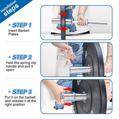 Olympic Barbell Bar 50cm Heavy Duty Dumbbell Handles Pair of Steel 100kg Weight Capacity with Spring Collars V985-OLYMPICBARBELL