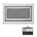 Large Outdoor Rug 275x365cm Weatherproof Plastic Weave Mat Washable Outside Solid Carpet Easy Care for Patio V985-OUTDOORRUG