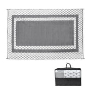Large Outdoor Rug 275x365cm Weatherproof Plastic Weave Mat Washable Outside Solid Carpet Easy Care for Patio V985-OUTDOORRUG