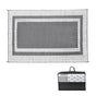 Large Outdoor Rug 275x365cm Weatherproof Plastic Weave Mat Washable Outside Solid Carpet Easy Care for Patio V985-OUTDOORRUG