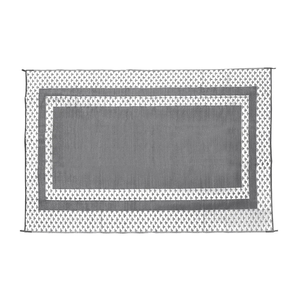 Large Outdoor Rug 275x365cm Weatherproof Plastic Weave Mat Washable Outside Solid Carpet Easy Care for Patio V985-OUTDOORRUG