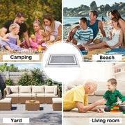Large Outdoor Rug 275x365cm Weatherproof Plastic Weave Mat Washable Outside Solid Carpet Easy Care for Patio V985-OUTDOORRUG