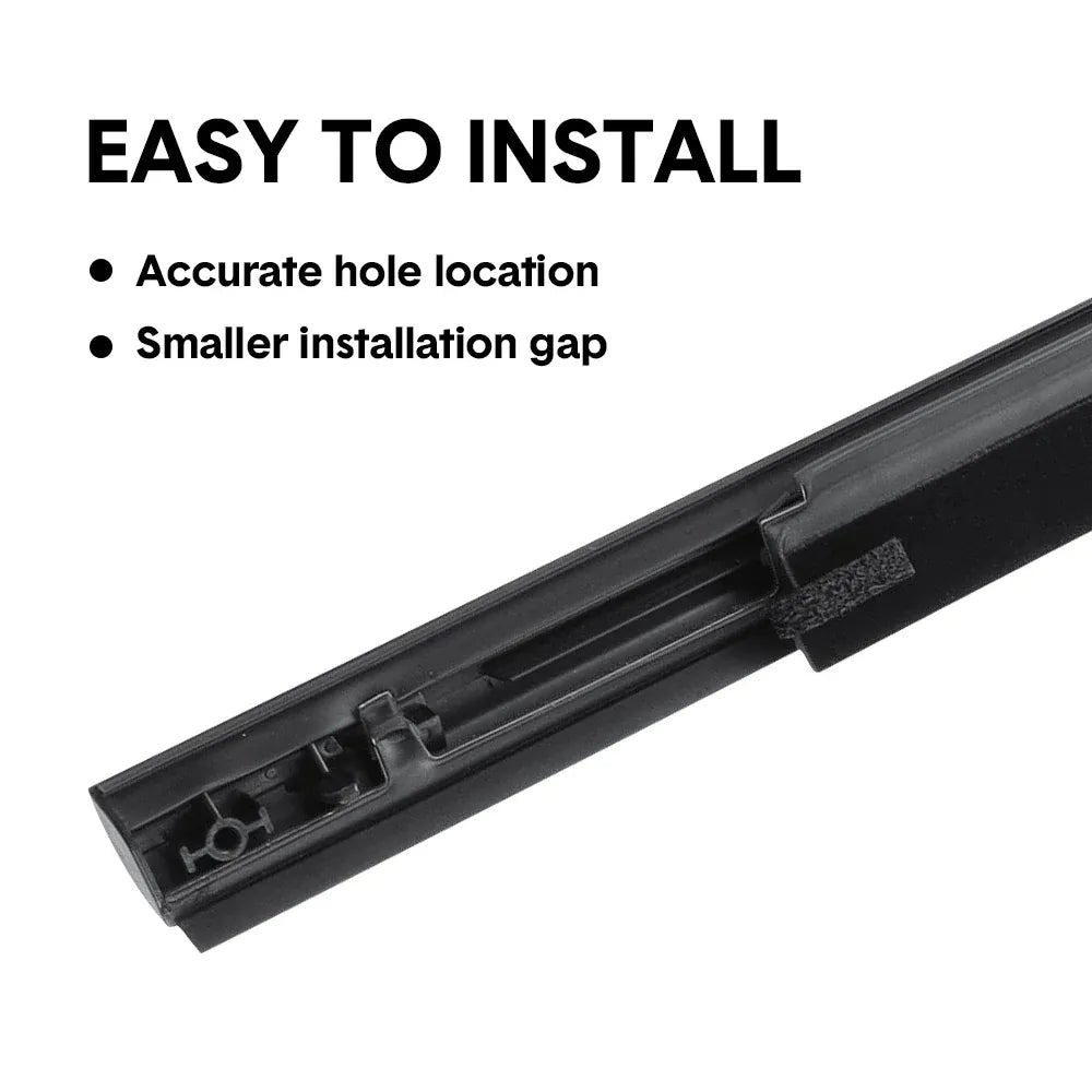 Outer Door Weather Window Rubber Seals Fit for Ford Ranger 2019-2023 Series Moulding Trim Strips Car Modification Accessories Black 4Pcs