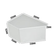Side Console Boat Switch Panel Sounder Mount Alloy Bracket Fish Finder Mount Oxidation Aluminium
