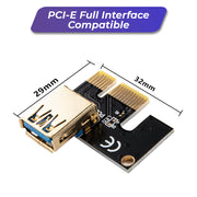 PCIe 1X-16X Riser Extender Kit for Aussie Crypto Miners Gold-Plated Zero Signal Loss 6-Pack Mining Rig with V985-PCIERISERCARD6