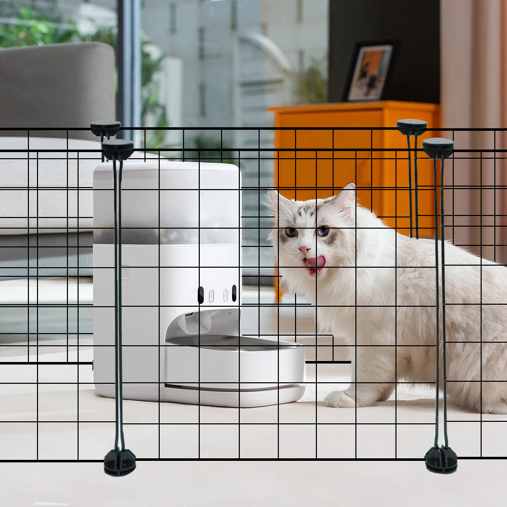 Pet Playpen Foldable Metal Pet Cage Enclosure Puppy Fence 16 Panels with Connection Clips for Small Animal V985-PETYARDFENCE