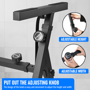Portable Piano Keyboard Z Stand Heavy-Duty with Wheels Foldable Up to 93CM Heigh V985-PIANOKEYBOARDSTAND