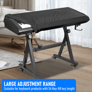 Portable Piano Keyboard Z Stand Heavy-Duty with Wheels Foldable Up to 93CM Heigh V985-PIANOKEYBOARDSTAND