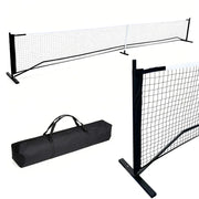 Portable Pickleball Net 6.7m Regulation Size Steady Metal Frame and Standard PE Nets With Carrying Bag Indoor Outdoor Training Versatile Game Net Set