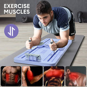 Foldable Pilates Board Reformer 4 in 1 Multifunctional Core Exercise Set Ab Trainer with Timer and Phone V985-PILATESBOARDREFORMER