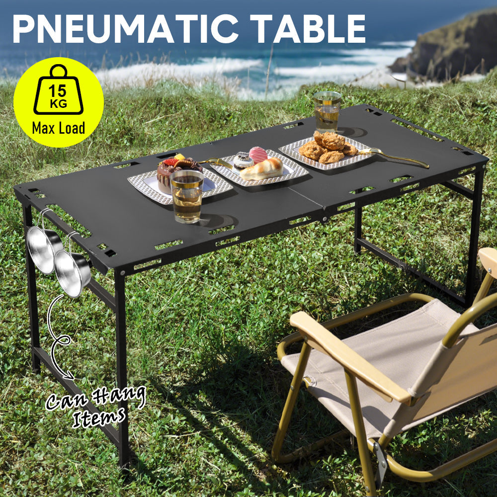 Pneumatic Folding Table Quick Open Sturdy Outdoor Tactical Camping Table Portable Multifunctional Picnic V985-PNEUMATICTABLE