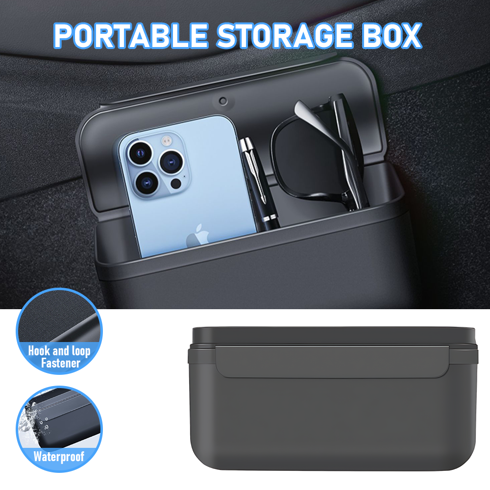 TPE Car Boot Organiser Australia | No-Sew Stitching Odourless Design | Reusable Velcro for Door/Center V985-PORTABLESTORAGEBOX