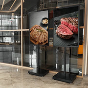 A1 Double Sided Sign Poster Sign Floor Frame Poster Stand Advertising Display Stand for Store Mall Shopping Guide Wedding Meeting Office Metal Black