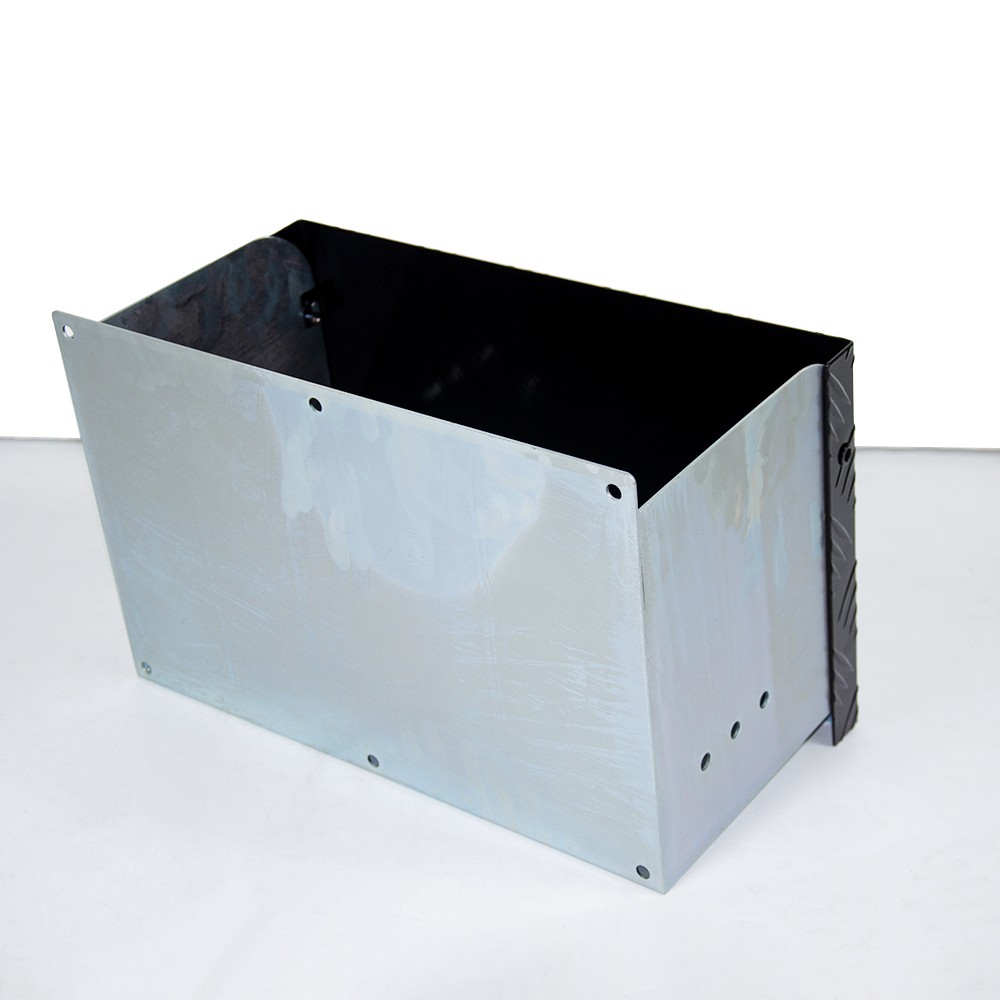 Battery Box Set Sturdy Galvanized Trailer Caravan Boat Spare Part with Lid and Hole for Secure Suits battery V985-POWERBOX